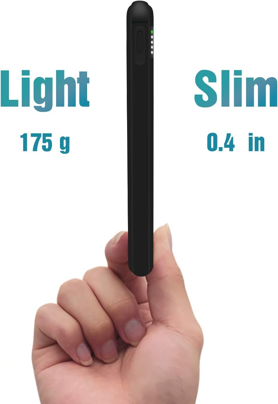 Ultra Slim 10000mAh Portable Charger - 18W PD3.0 & QC3.0 Fast Charge Power Bank for iPhone, Samsung, LG & More