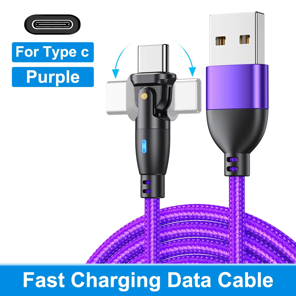 Fast Charging USB Type C Cable - Compatible with Realme, Huawei P30, Samsung, Oneplus, Poco F3, and iPhone - 3A Data Transfer Cord