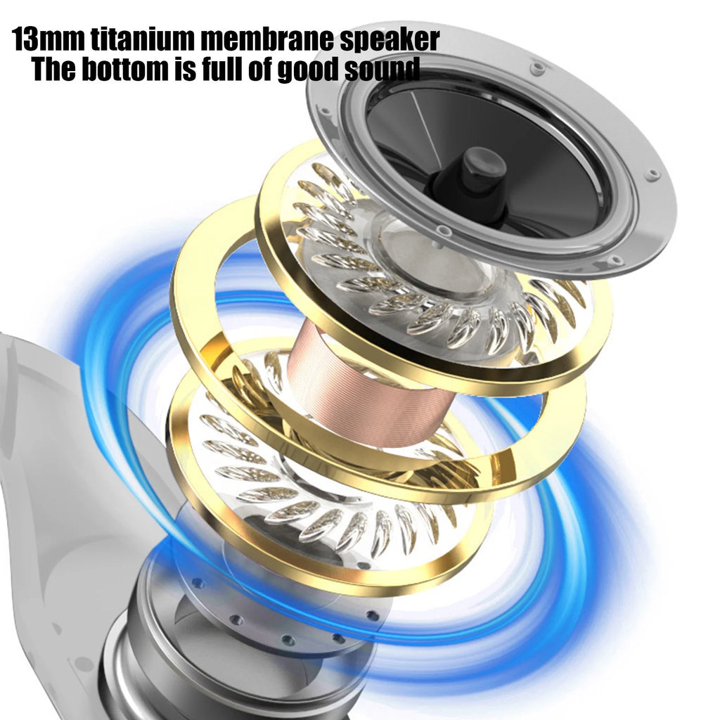 True Wireless Bone Conduction Earphones, OWS Open Ear Headphones with Earhooks, Bluetooth 5.3, up to 24H Playtime with Case, IP5, for Cycling Yoga Workouts