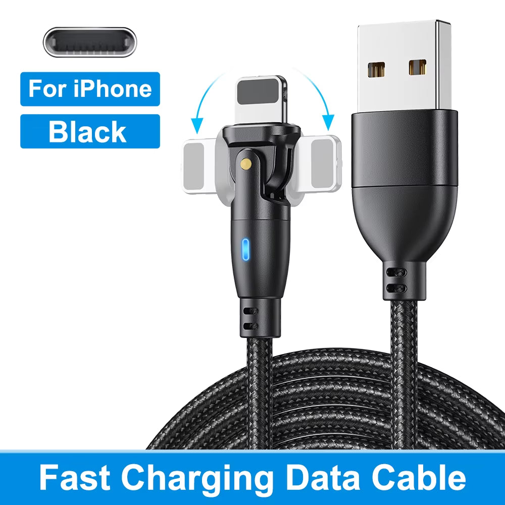 Fast Charging USB Type C Cable - Compatible with Realme, Huawei P30, Samsung, Oneplus, Poco F3, and iPhone - 3A Data Transfer Cord