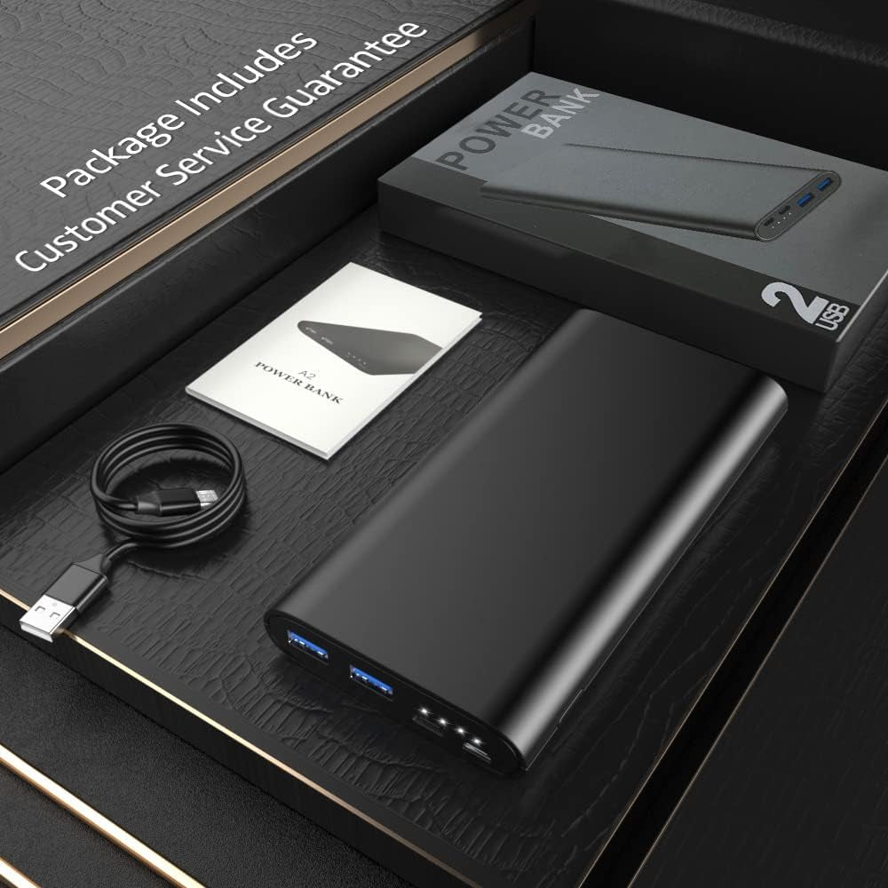 26800mAh Ultra-Fast Portable Power Bank - Dual USB & USB-C Charger for iPhone, Samsung Galaxy, Google Pixel & More!